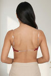Zivame Beautiful Basics Padded Non Wired 3/4Th Coverage Backless Bra - Sundried Tomato — thumbnail 3
